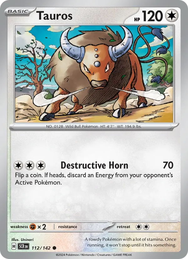 Tauros #112 – Stellar Crown card
