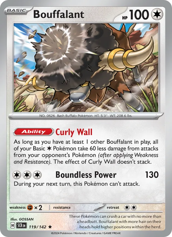 Bouffalant #119 – Stellar Crown card