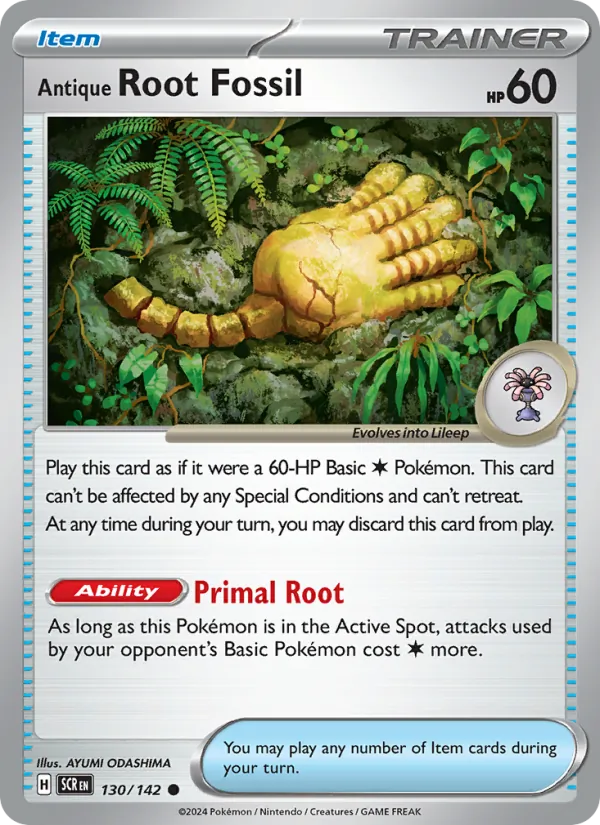 Antique Root Fossil #130 – Stellar Crown card