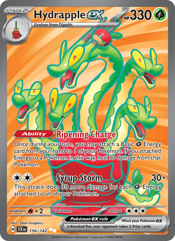 Hydrapple ex #156 – Stellar Crown card