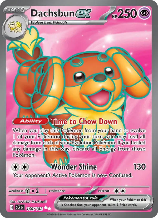 Dachsbun ex #160 – Stellar Crown card