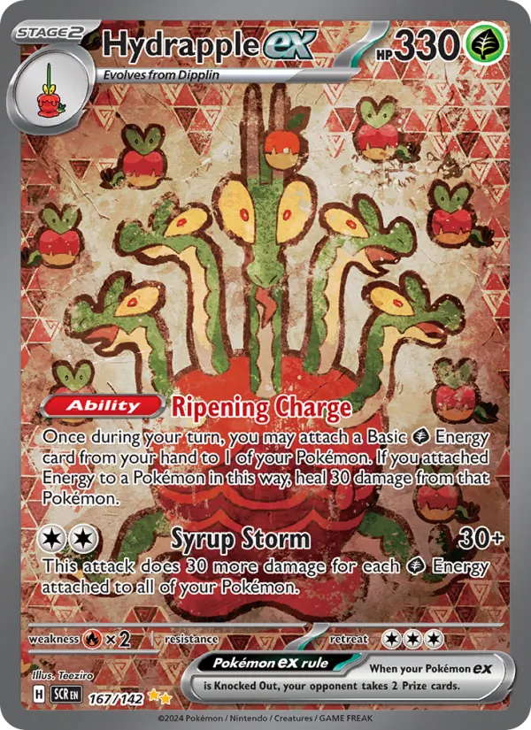 Hydrapple ex #167 – Stellar Crown card