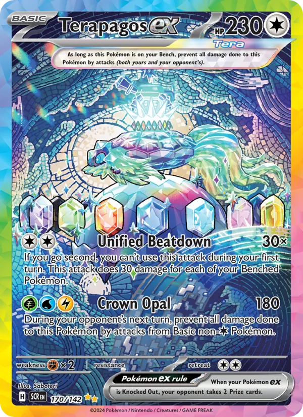 Terapagos ex #170 – Stellar Crown card