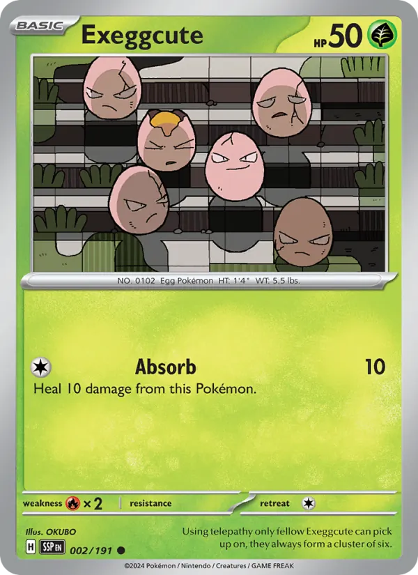 Exeggcute #002 – Surging Sparks card