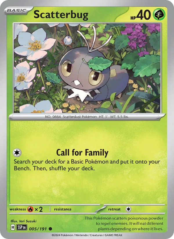 Scatterbug #005 – Surging Sparks card