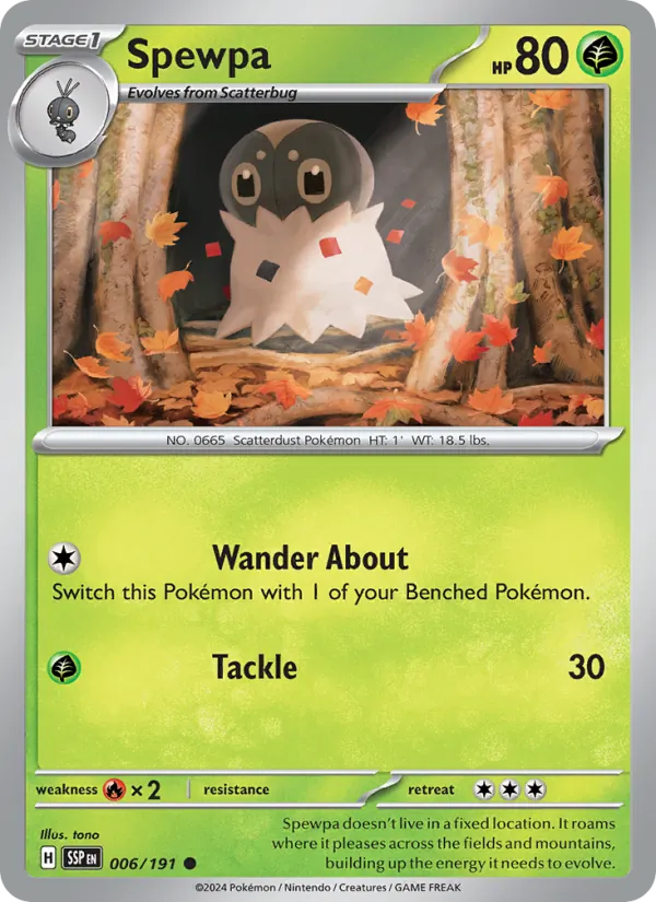 Spewpa #006 – Surging Sparks card