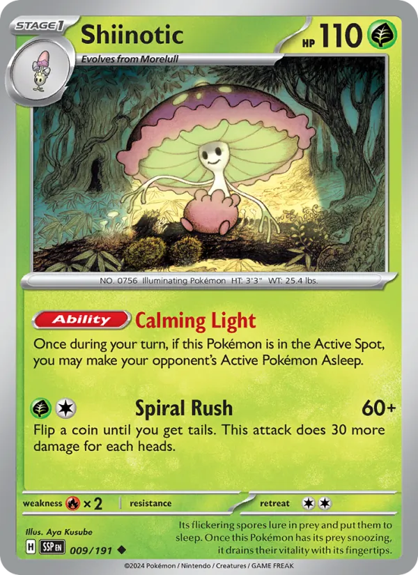 Shiinotic #009 – Surging Sparks card