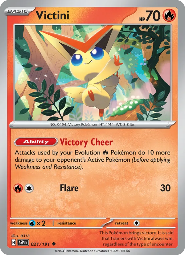 Victini #021 – Surging Sparks card