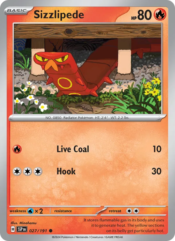 Sizzlipede #027 – Surging Sparks card