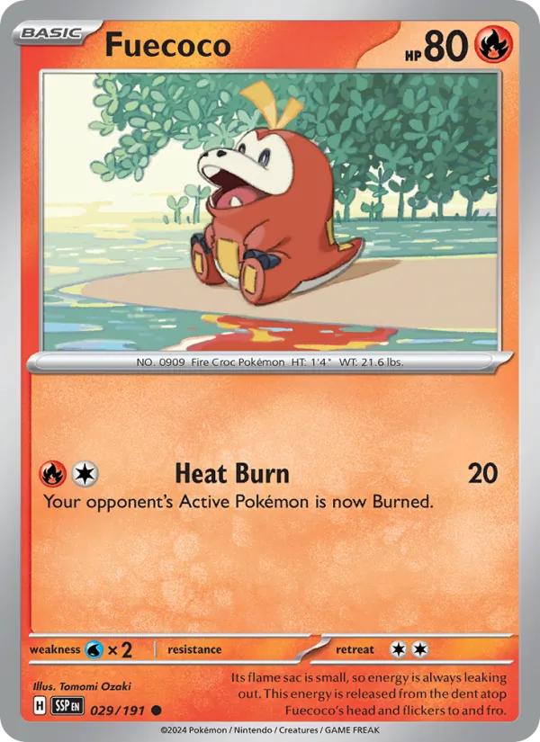 Fuecoco #029 – Surging Sparks card