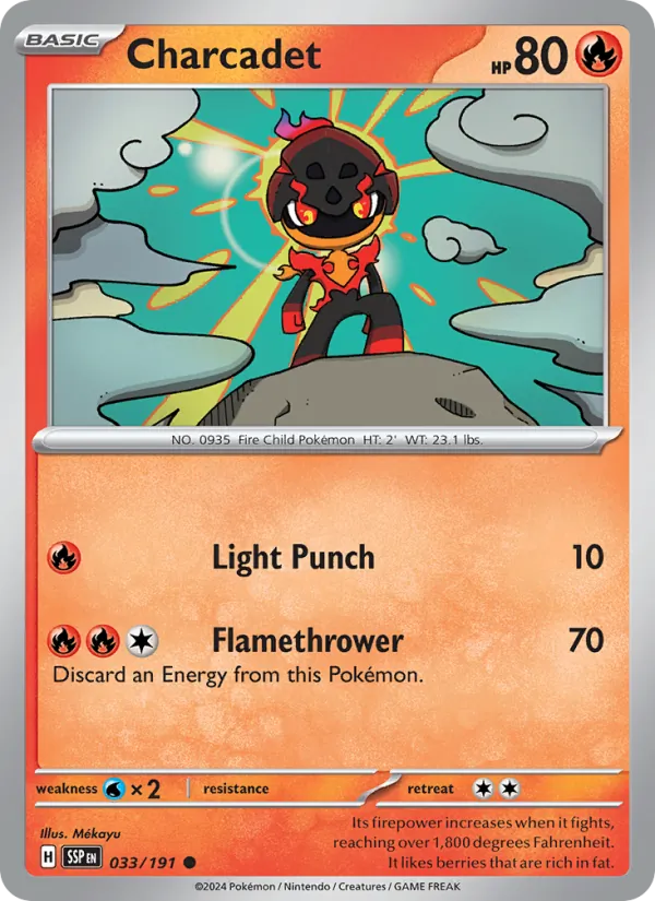 Charcadet #033 – Surging Sparks card