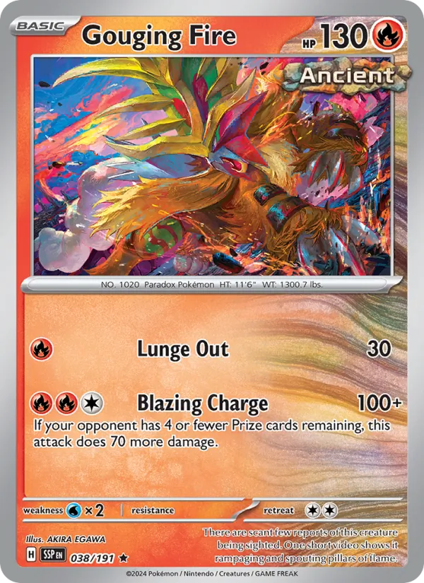 Gouging Fire #038 – Surging Sparks card