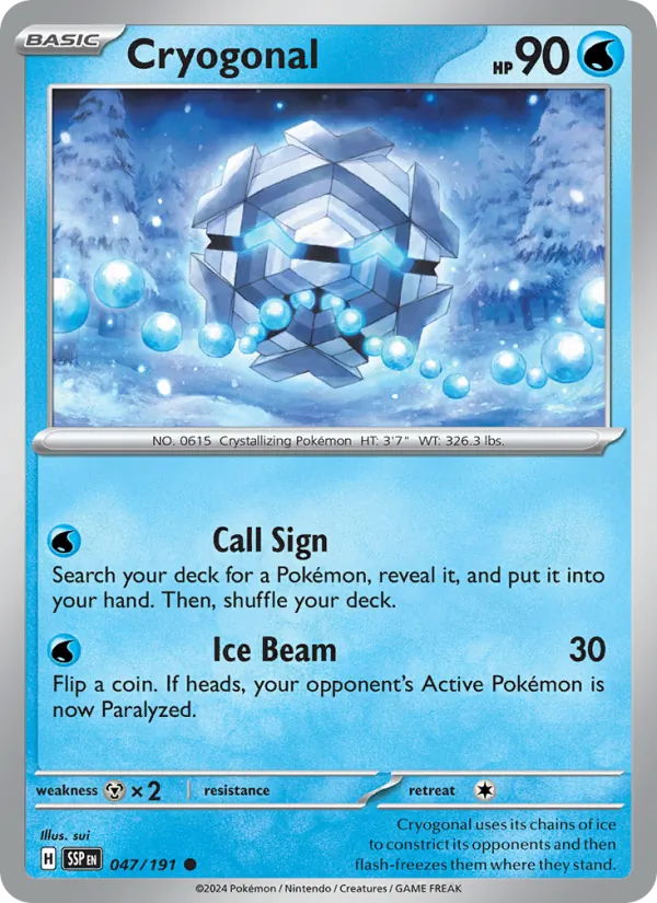 Cryogonal #047 – Surging Sparks card