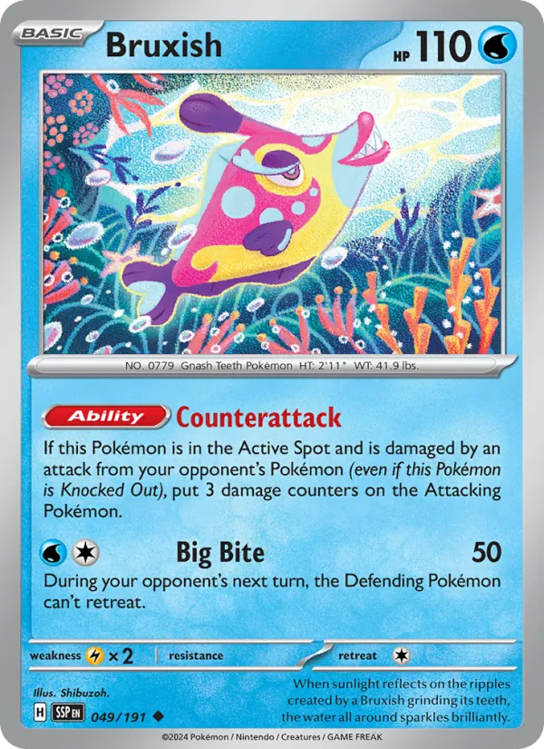 Bruxish #049 – Surging Sparks card