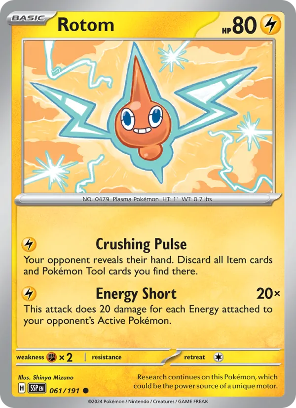 Rotom #061 – Surging Sparks card