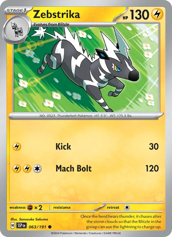 Zebstrika #063 – Surging Sparks card