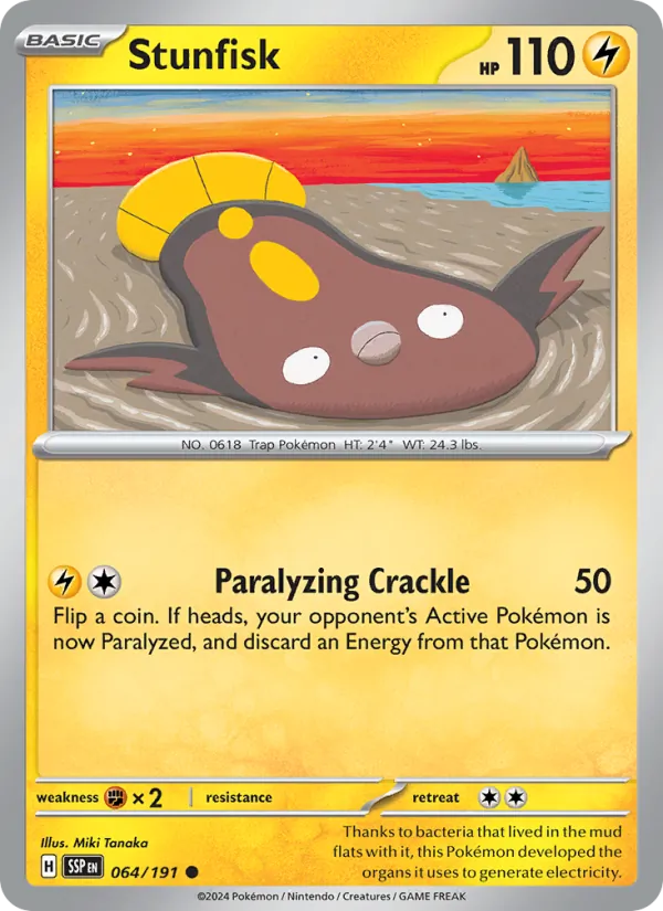 Stunfisk #064 – Surging Sparks card