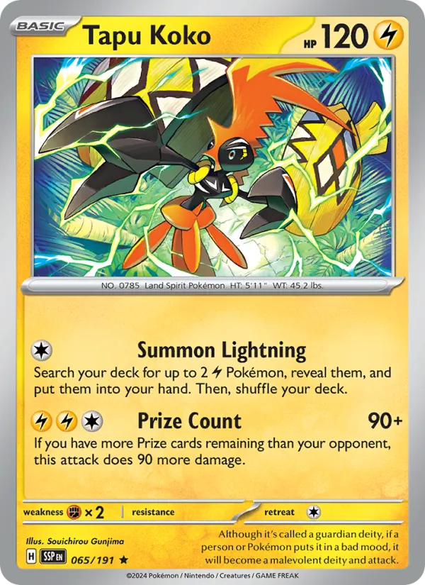 Tapu Koko #065 – Surging Sparks card