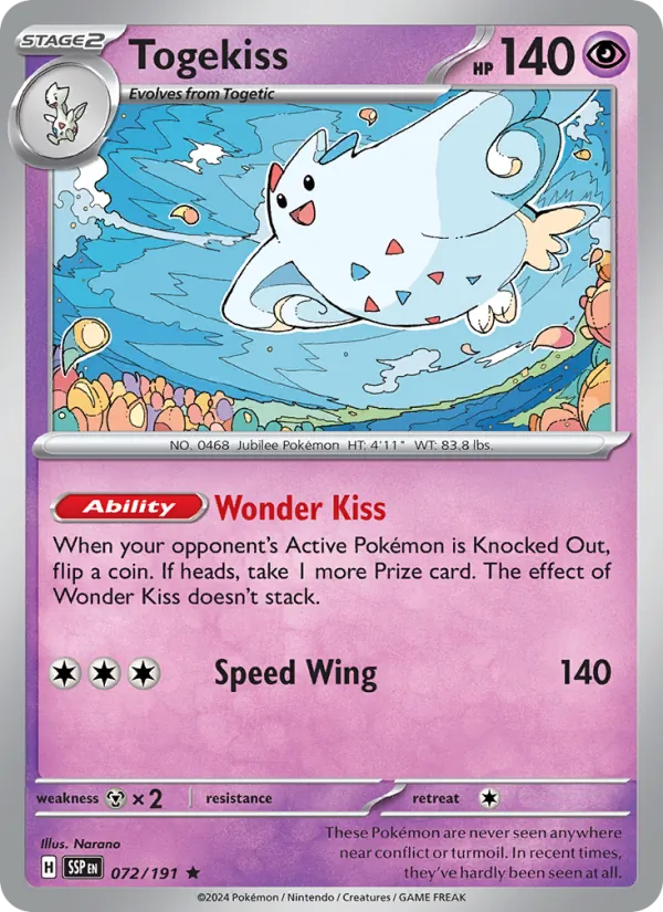 Togekiss #072 – Surging Sparks card