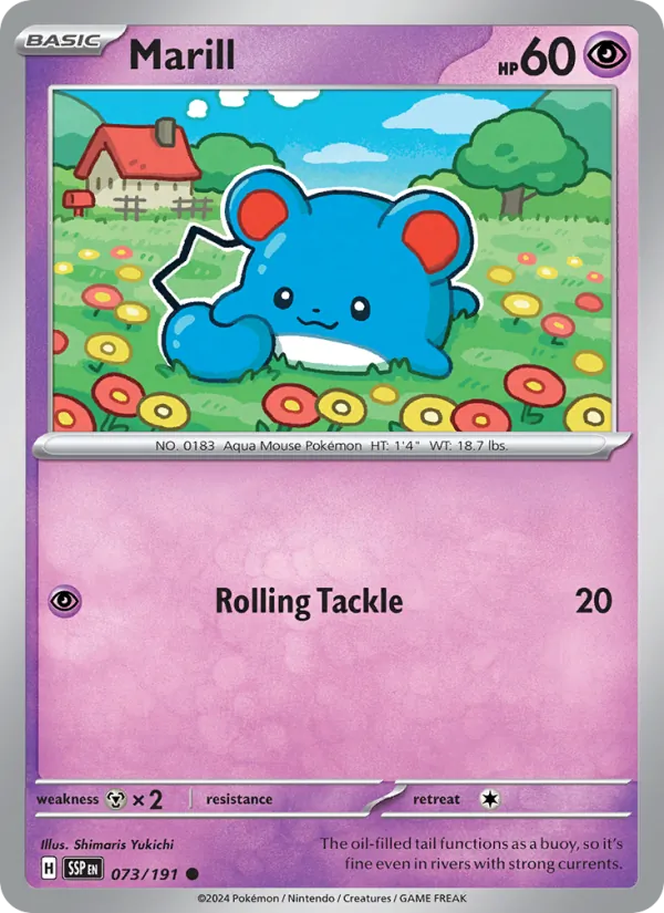 Marill #073 – Surging Sparks card