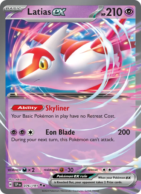Latias ex #076 – Surging Sparks card