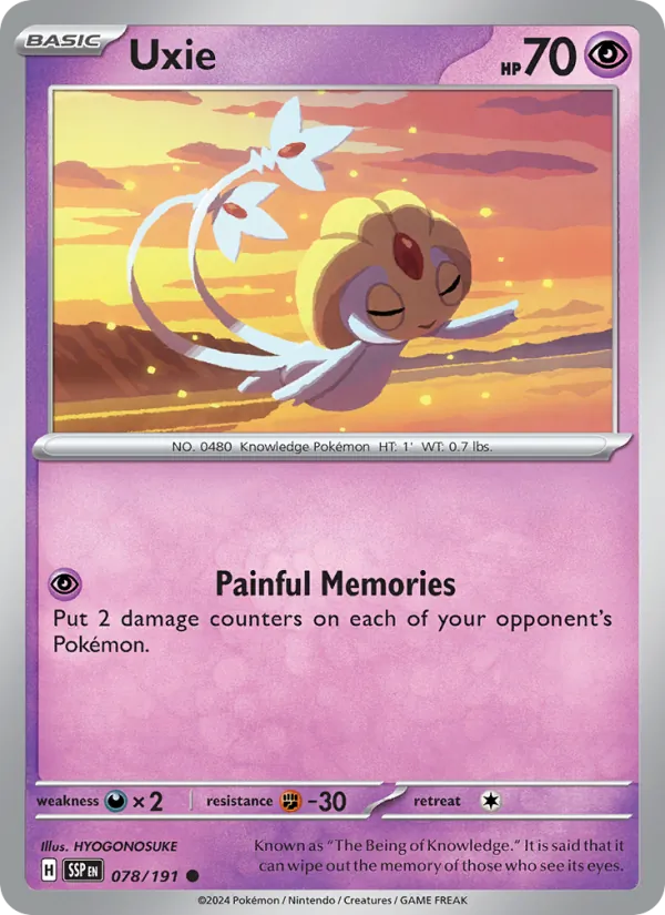 Uxie #078 – Surging Sparks card