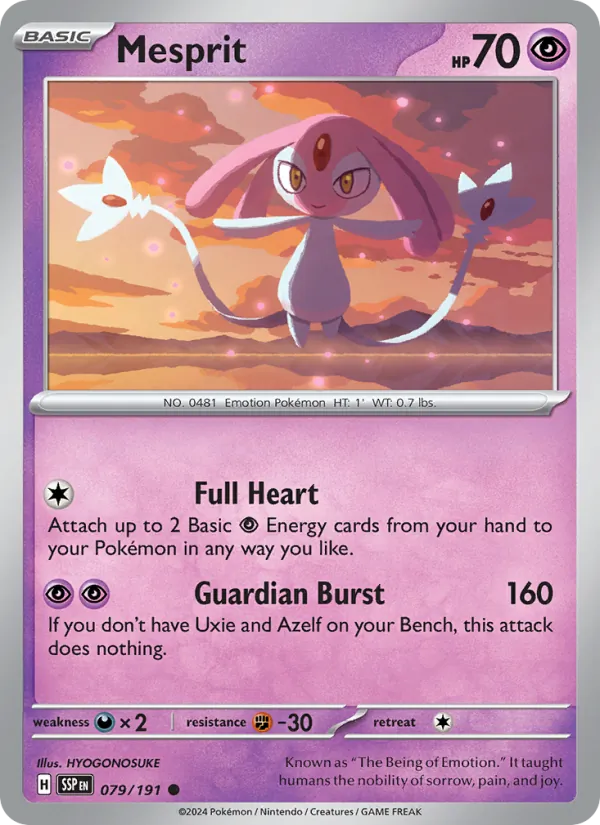 Mesprit #079 – Surging Sparks card