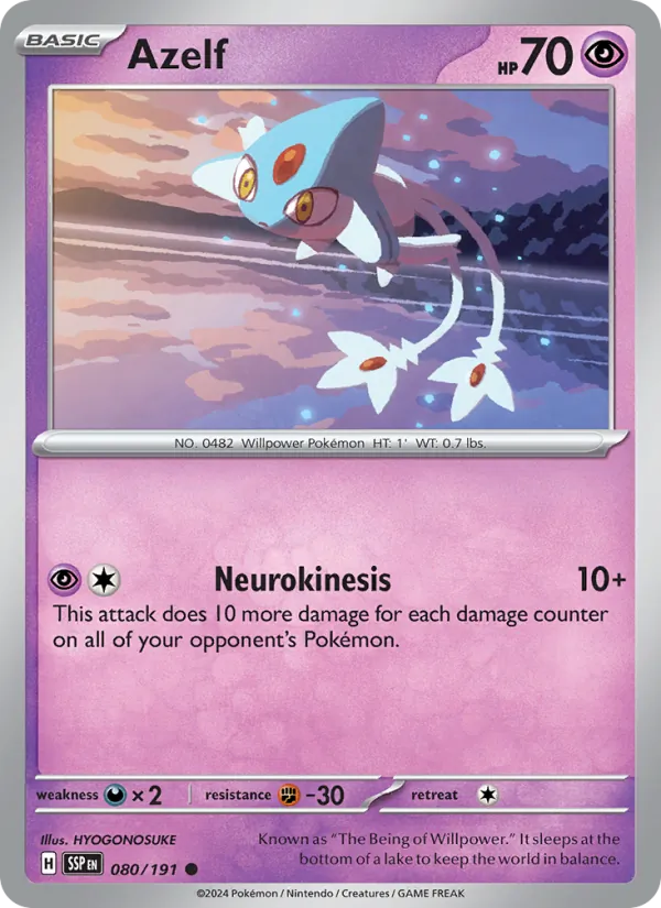 Azelf #080 – Surging Sparks card