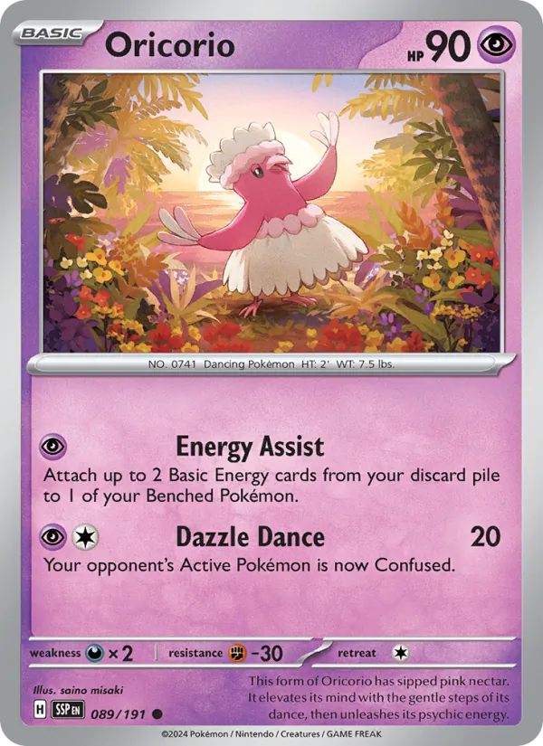 Oricorio #089 – Surging Sparks card