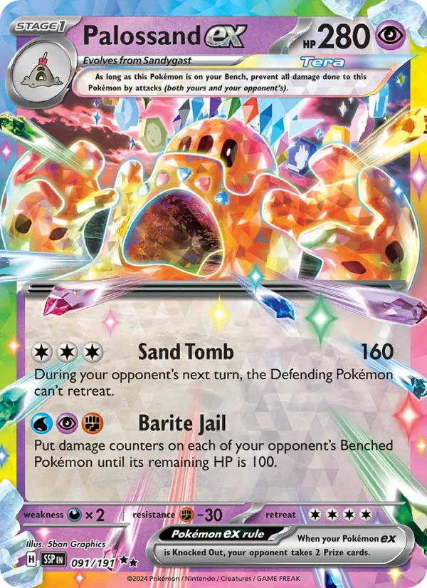 Palossand ex #091 – Surging Sparks card