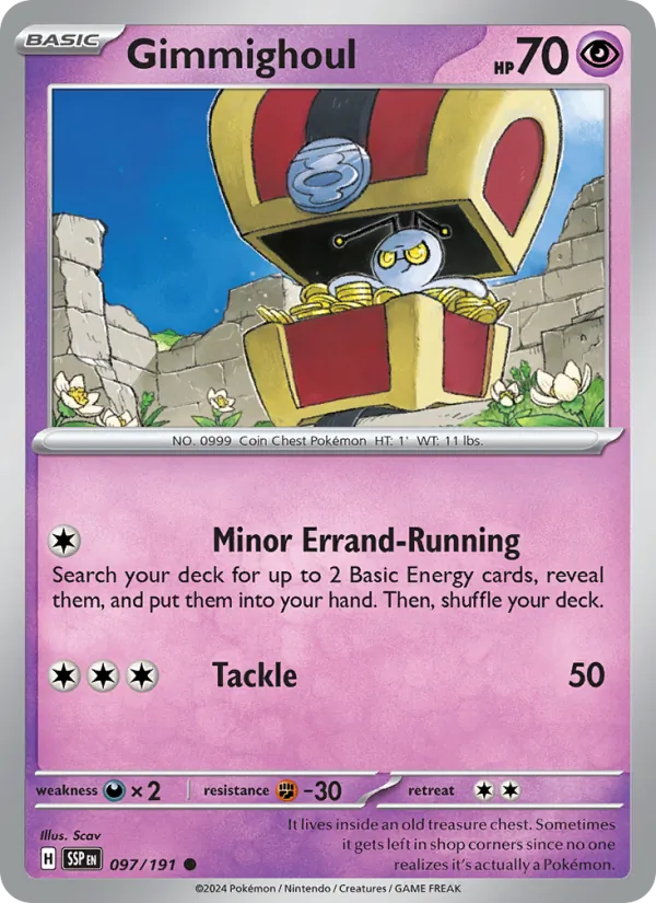 Gimmighoul #097 – Surging Sparks card