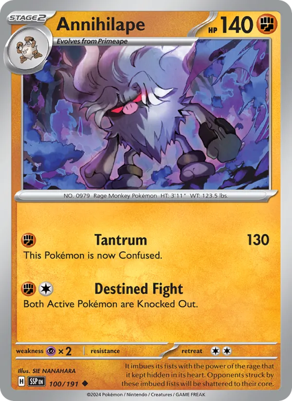 Annihilape #100 – Surging Sparks card