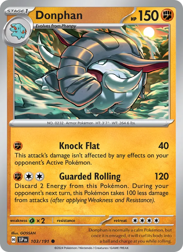 Donphan #103 – Surging Sparks card