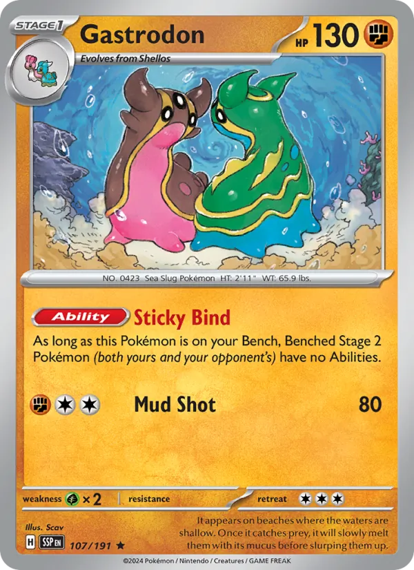Gastrodon #107 – Surging Sparks card