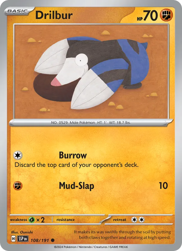 Drilbur #108 – Surging Sparks card