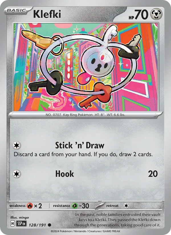 Klefki #128 – Surging Sparks card