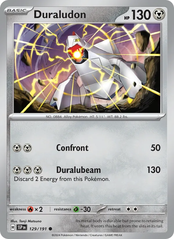 Duraludon #129 – Surging Sparks card
