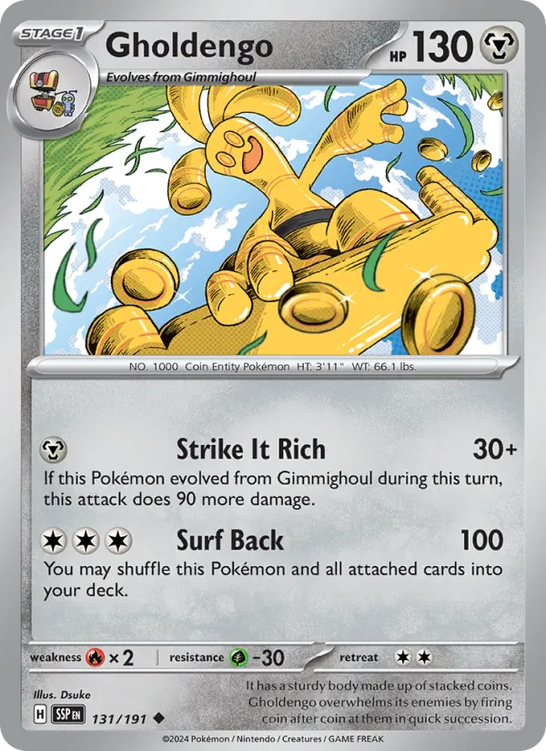 Gholdengo #131 – Surging Sparks card