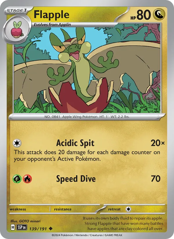 Flapple #139 – Surging Sparks card