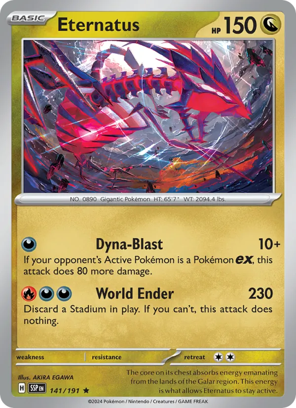Eternatus #141 – Surging Sparks card