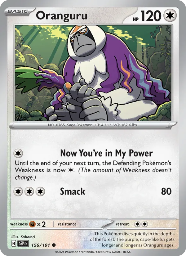 Oranguru #156 – Surging Sparks card