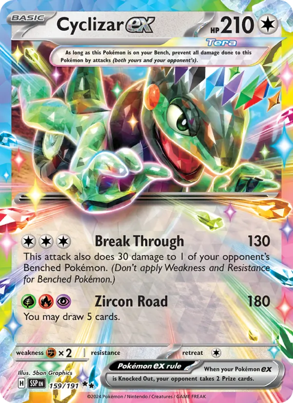 Cyclizar ex #159 – Surging Sparks card