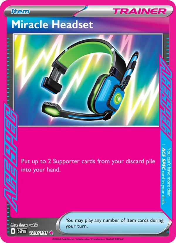 Miracle Headset #183 – Surging Sparks card