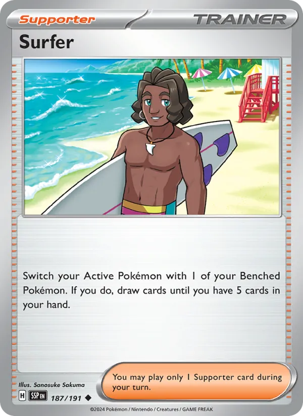 Surfer #187 – Surging Sparks card