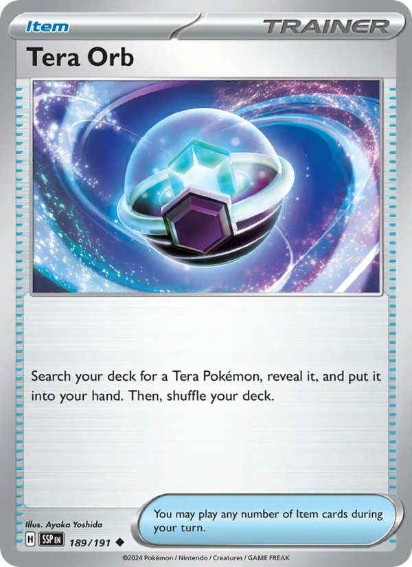 Tera Orb #189 – Surging Sparks card