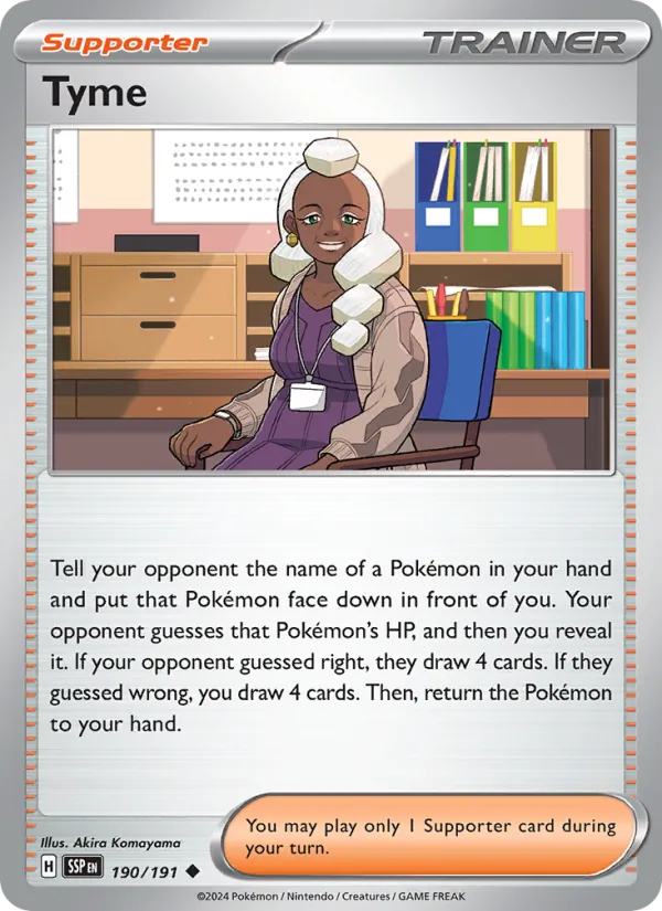 Tyme #190 – Surging Sparks card