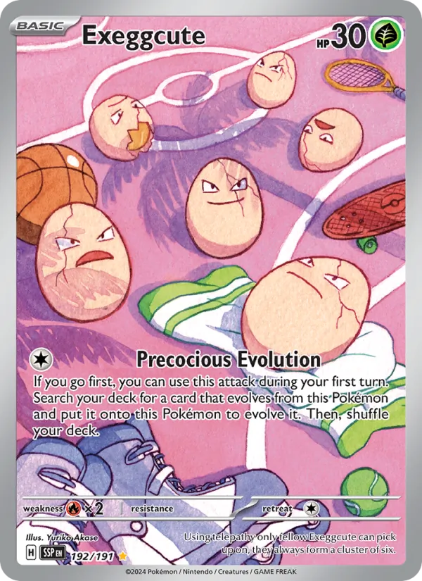 Exeggcute #192 – Surging Sparks card