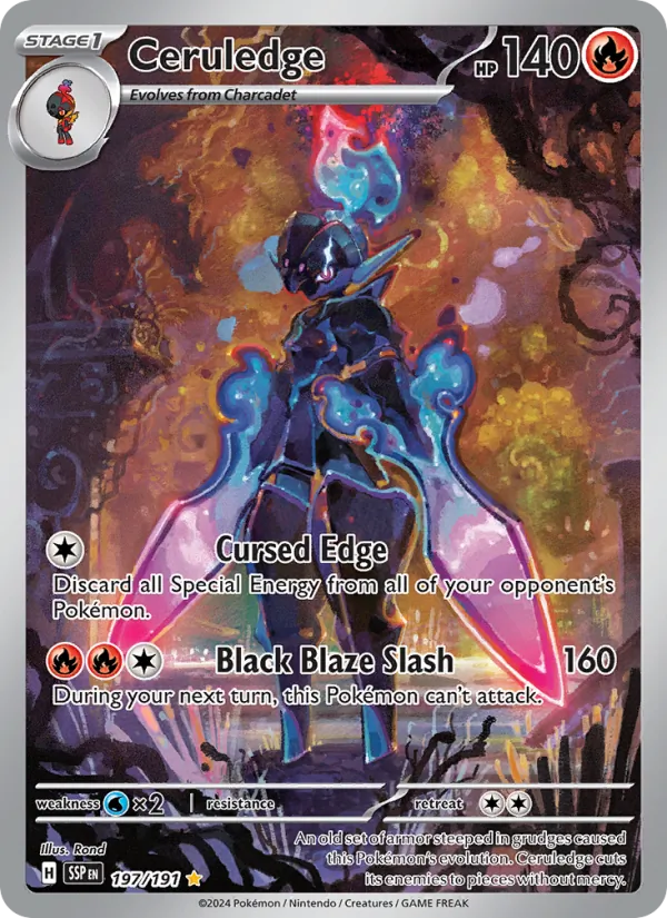 Ceruledge #197 – Surging Sparks card