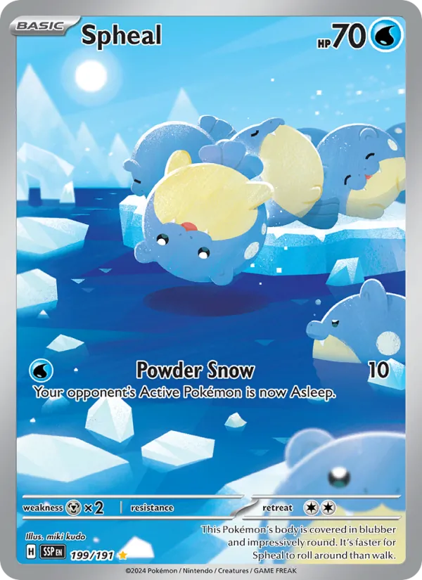 Spheal #199 – Surging Sparks card