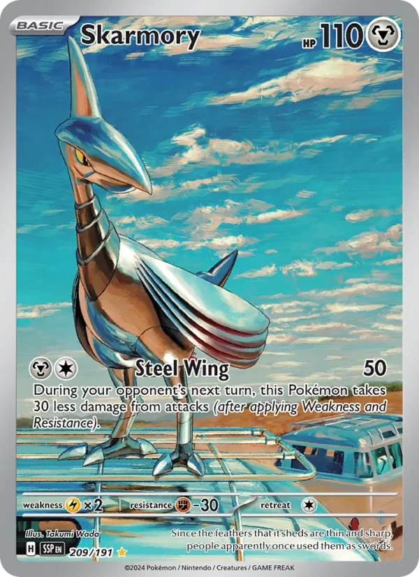Skarmory #209 – Surging Sparks card